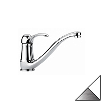 Смеситель Emmevi Harmony 22095BC для кухонной мойки, белый/хром