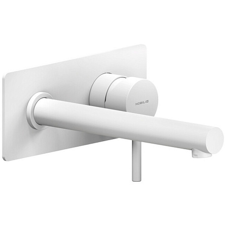 Смеситель Nobili Live LV00498/1WM для раковины, белый матовый