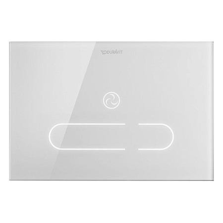Кнопка смыва Duravit DuraSystem WD5003012000 стекло белое