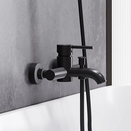 Смеситель Damixa Scandinavian Pure 361000300 для ванны с душем черный