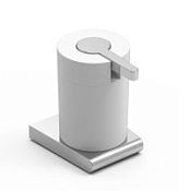 Дозатор для жидкого мыла Koin Cut CUT506 хром/белый матовый