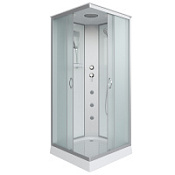 Душевая кабина Niagara Classic NG-1101-14G 90x90x215 стекло матовое/профиль серебро