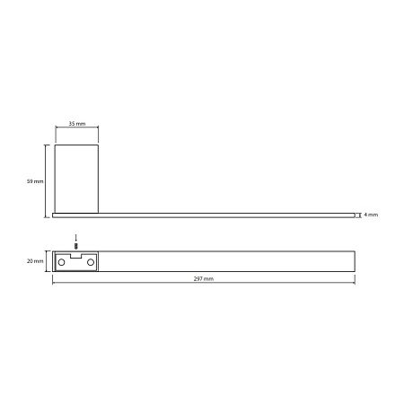 Полотенцедержатель Bemeta Via 135004043 R