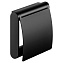 Держатель туалетной бумаги Keuco Plan 14960370000 с крышкой, черный матовый - фото 1
