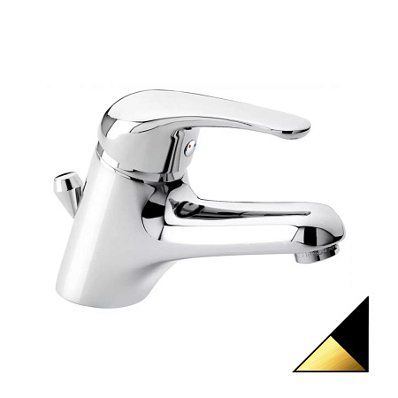 Смеситель Emmevi Ambra 9003NO для раковины, черный/золото