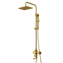 Душевая стойка WasserKRAFT A15501 матовое золото