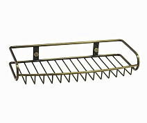 Полка WasserKRAFT Exter K-1611 металлическая, светлая бронза