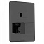 Смеситель Bossini Cube Z00063.073 для душа (внешняя часть), черный матовый