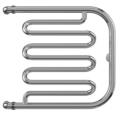 Полотенцесушитель водяной Terminus Фокстрот-Лиана AISI 500х600 хром