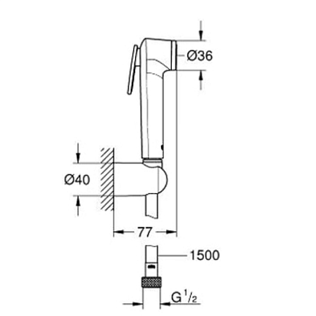 Гигиенический душ Grohe Tempesta-F 26353000