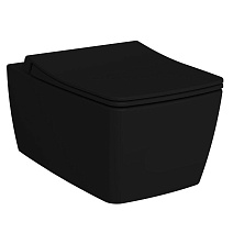 Унитаз подвесной VitrA Metropole 7672B083-0101 безободковый, черный матовый