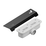 Сифон со стальной накладкой RGW S-015 к поддону STA, черный