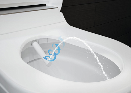 Унитаз подвесной Geberit AquaClean 146.294.SI.1 белое стекло