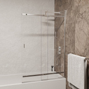 Шторка на ванну RGW Screens 03114410-11 100x150 прозрачное/хром