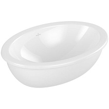 Раковина Villeroy & Boch Loop & Friends 4A550001 56х37,5 с переливом, белый альпин