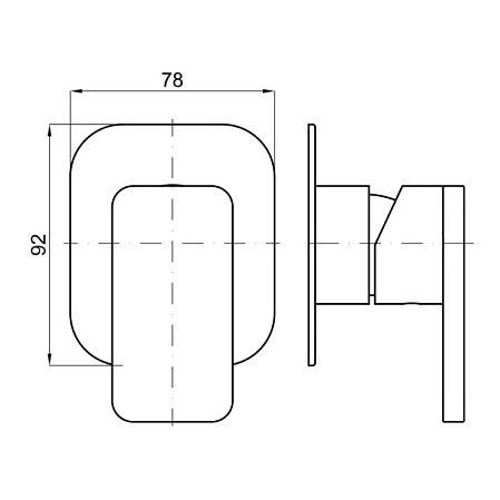 Смеситель Noken Forma N199999401 для душа, хром