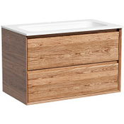 Тумба с раковиной Sancos Marmi 2.0 80 MR2.080ECH 80 дуб чарльстон/белый