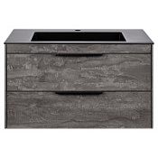Тумба с раковиной Vincea Chiara 2D VMC-2C2800GS 80 подвесная, 2 выкатных ящика, G.Stone