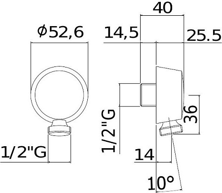 Шланговое подключение Paffoni Lusso ZACC130BO белый матовый