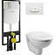 Комплект VitrA Normus 9773B003-7201 кнопка белый - фото 1