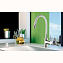 Смеситель AQG Wolloby 05WOL570BL для кухонной мойки, белый, хром - фото 1