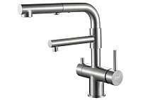 Смеситель Zorg Inox SZR-3216 для кухонной мойки/для фильтра, нержавейка