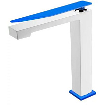 Смеситель Boheme Q 142-WUW.2для раковины, белый/синий