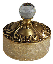 Контейнер Migliore Cristalia 16761 низкий, бронза/swarovski
