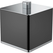 Диспенсер для ватных дисков Boheme 10964-B-CR хром/черный