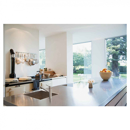 Смеситель Kludi Steel 44850F860 для кухонной мойки, хром