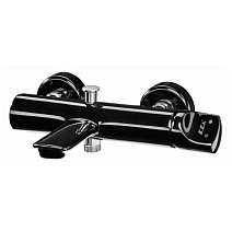 Смеситель E.C.A. Myra 104502470EX для ванны с душем черный/хром