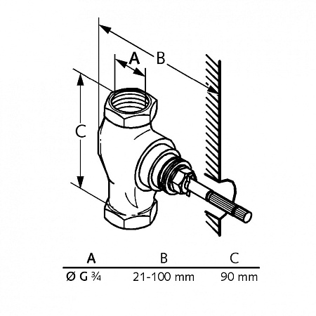 Переключающий вентиль Kludi Ambienta 53811 скрытая часть