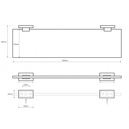 Полка Bemeta Plaza 118102042