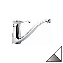 Смеситель Emmevi Tiffany 6095BIO для кухонной мойки, белый матовый/хром