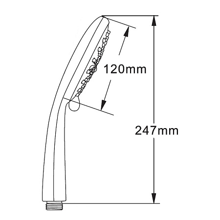 Душевая лейка Orange S06HS хром
