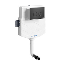 Смывной бачок скрытого монтажа WasserKRAFT Aller 10TLT.031.ME.MB01 для унитазов, черный матовый