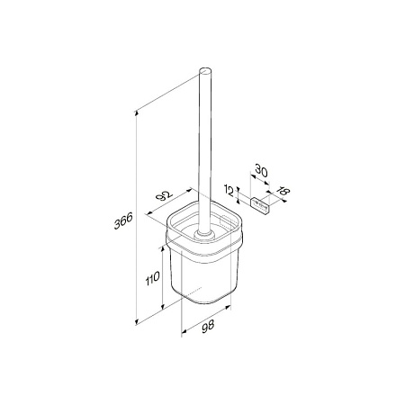 Ершик Am.Pm Func A8F33300 хром