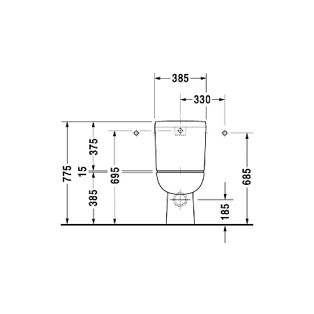 Унитаз-компакт Duravit D-Code 21180900002 горизонтальный выпуск
