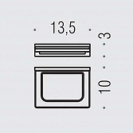 Мыльница подвесная Colombo Look B1601.NM-VAN черный матовый