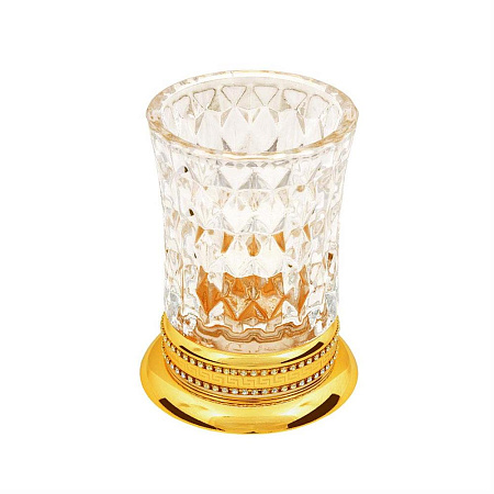 Стакан Boheme Imperiale 10412 для зубных щеток, золото