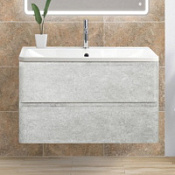 Тумба с раковиной BelBagno Albano ALBANO-800-2C-SO-CVG 80 подвесная, Cemento Verona Grigio