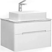 Тумба с раковиной Jorno Bosko Bos.01.75/P/W 75 подвесная, белый