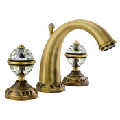 Смеситель Migliore Cristalia Swarovski 18583 для раковины, бронза