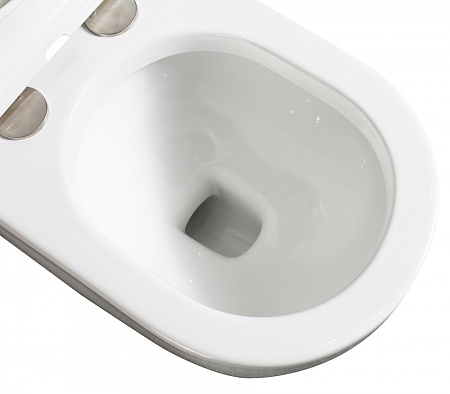 Унитаз приставной ABBER Bequem AC1114P с импульсным смывом, белый