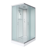 Душевая кабина Niagara Classic NG-43185-14Q 110x80x215 стекло матовое/профиль серебро