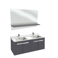 Мебель для ванной Jacob Delafon Struktura EB1283-N14 120 серый антрацит, 4 дверцы