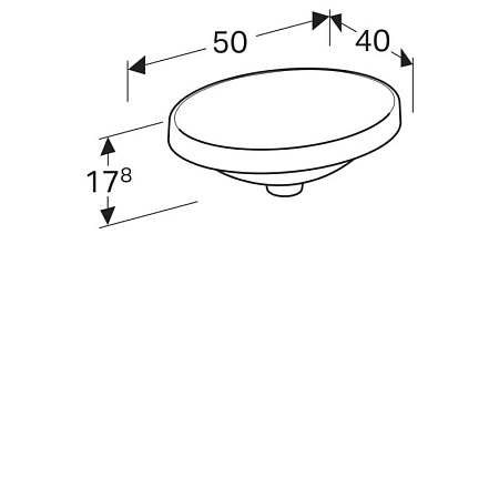 Раковина Geberit Variform 500.710.01.2 50х40 белый