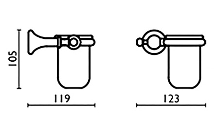 Стакан Bagno & Associati Regency RE14592 BR
