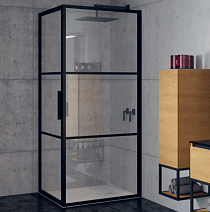 Душевой уголок Riho Grid GB201 G004015121 100х100 черный матовый
