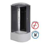 Душевая кабина Niagara Eco E100/80/40L/TN 100x80x215 L стекло тонированное/профиль серебро